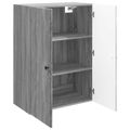 vidaXL Nástenná skrinka 66 x 34,5 x 90 cm Kompozitné drevo Sivý Sonoma