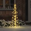 vidaXL Vianočný stromček 100 LED Teplá biela 120 cm PET
