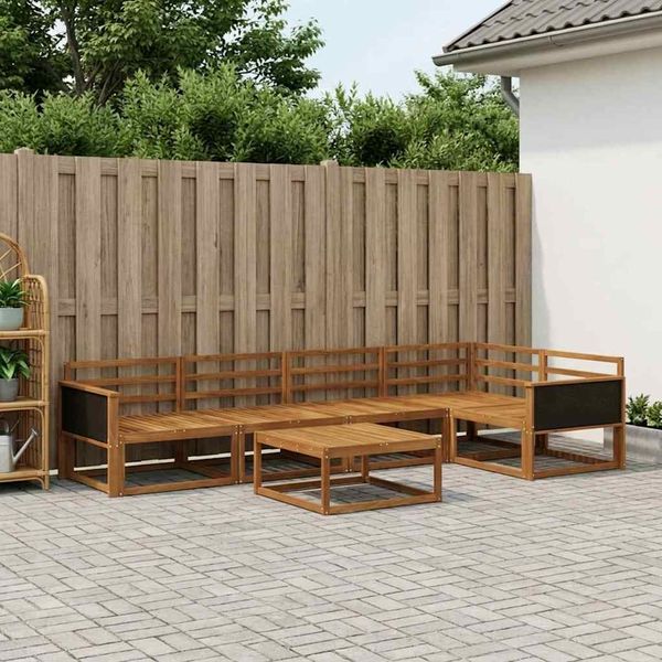 vidaXL Záhradná súprava gaučov 6 pcs Prírodná Pevné akáciové drevo