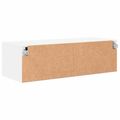 vidaXL Drevená skrinka 100,5 x 39 x 30 cm Biela Kompozitné drevo