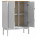 vidaXL Servírovacia skriňa FLORO Biela 70 x 30 x 70,5 cm