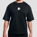 Tričko Boxy Shaker Black - GymBeam, veľkosť L