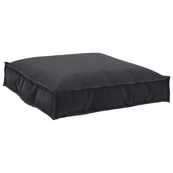 vidaXL Podložka Čierna 70 x 70 x 12 cm Oxfordská látka