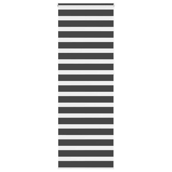 vidaXL Zebra roleta čierna 75x230 cm šírka látky 70,9 cm polyester