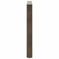 vidaXL Nohy k jedálenskému stolu v tvare V, 3 ks, prírodná oceľ, 90 x (72-73,3) cm, oceľ
