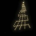 vidaXL LED Vianočný stromček so zemnými kolíkmi Teplá biela 182 cm Kov