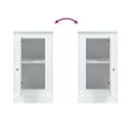 vidaXL Komody 2 ks biele 37,5x35,5x67,5 cm kompozitné drevo