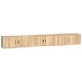 vidaXL Nástenné TV skrinky 3 ks dub sonoma 100x34,5x40 cm