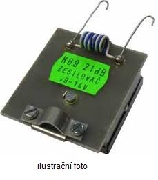 OEM priebežný predzosilňovač kanálový 25 dB (K27+44+56) na F-konektory