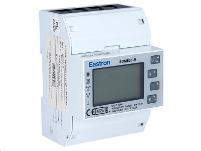 Elektromer 3F na DIN lištu třífázový EASTRON SDM 630 M, MID, Modbus