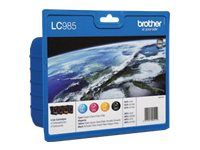 4-balíček - čierna, žltá, azúrová, purpurová - originálna - blistrové balenie - atramentová cartridge - pre Brother DCP-J140W, DCP-J315W, DCP-J515W, MFC-J410