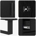 vidaXL Highboard 2 ks Čierny dub 69,5 x 34 x 180 cm