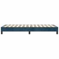 vidaXL Posteľný rám s boxspringom tmavomodrá 90x190 cm zamat