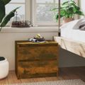 vidaXL Nočný stolík dymový dub 50x39x43,5 cm spracované drevo