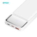 BWOO Ultra thin 22,5W 10000 mAh power bank, white