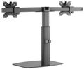 Neomounts FPMA-D865DBLACK /Držák displeje/na stůl/10-27"/stojan/VESA 100X100/nosn.2x6kg/2 displeje/černý Stojan, VESA, stolní, pro 2 ploché monitory, úhloprícka 10"-27", náklon 40°, otácení 20°, rotace 360°, nosnost 12kg, cerný