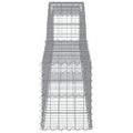 vidaXL Oblúkový gabionový kôš 400x30x40/60 cm pozinkované železo