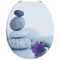 vidaXL Sedenie na toaletu s tichým zatváraním Biely 44 x 38 cm
