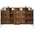vidaXL Set kabinetov do kúpeľne 3 ks 106 x 16 x 62,5 cm