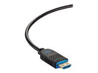 4K 60Hz Plenum Rated - High Speed - HDMI kábel - HDMI s kolíkmi (samec) do HDMI, USB-C - 10.7 m - čierna - plénum, Active Optical Cable (AOC), podpora 4K60Hz