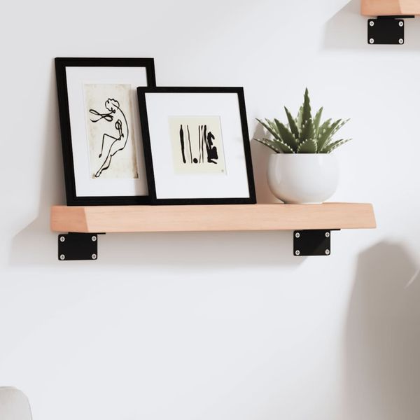 vidaXL Nástenná polica 40x10x4 cm neošetrený dubový masív