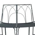 vidaXL Stromová lavička 4-Počet miest 160 x 80 x 89 cm Oceľ