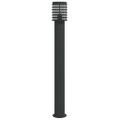 vidaXL Vonkajšia stojaca lampa čierna 110 cm nehrdzavejúca oceľ