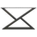 vidaXL Nohy konferenčného stolíka 2 ks antracitové 70x(42-43,3) cm oceľové