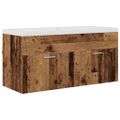 vidaXL Kúpeľňová skriňa Staré drevo 100 x 38,5 x 46 cm