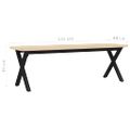 vidaXL Lavica 135x40x45 cm borovicové drevo
