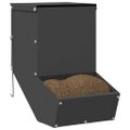 vidaXL Kŕmidlo pre králiky Čierna 17,5 x 26 x 28,5 cm 1,5 kg