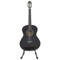 vidaXL 12-dielna klasická gitarová sada pre začiatočníkov čierna 4/4 39"