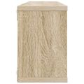 vidaXL Nástenné police 2 ks, biela+sonoma 60x15x23cm, kompozitné drevo