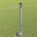 vidaXL Hexagonálny plotový základ 100 x 1,6 m Pozinkovaná oceľ