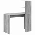 vidaXL Stôl Sivý Sonoma 102 x 50 x 124 cm Kompozitné drevo