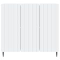 vidaXL Servírovacia skriňa Biela 89 x 34,5 x 82 cm Kompozitné drevo