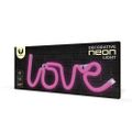 Neónové LED svetlo LOVE ružový Bat + USB FLNE05 Forever Light
