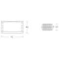 Spojka gélová SHARK 125, so svork. 1x (2,5 - 10mm2), 0,6/1kV, priame/odbočné spojenie