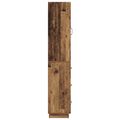 vidaXL Sada skríň 2 ks 33 x 34,5 x 87 cm Kompozitné drevo Staré drevo