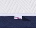 vidaXL Matrac Stredne tvrdý 70 x 200 cm Biela a modrá