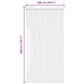 vidaXL Záves proti hmyzu z chenille Tmavohnedá a béžová 100 x 200 cm