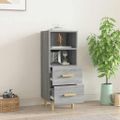 vidaXL Komoda sivý dub sonoma 34,5x34x90 cm spracované drevo