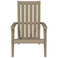 vidaXL Záhradná stolička Adirondack bledohnedá polypropylén