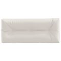 vidaXL Vankúš na paletu VIANEN 100% polyester Biela 120 x 60 x 12 cm