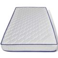 vidaXL Posteľ s matracom s pamäťovou penou bledosivá 90x200 cm látková