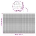 vidaXL Záhradný plot obojstranný sivý 1,8x3 m PVC