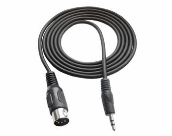 Kábel DIN-JACK 3.5mm 1,2m čierny Kabel DIN-JACK 3.5mm 1,2m černý