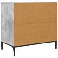 vidaXL Nočný stolík Betónovo sivá 63.5 x 36 x 61 cm Kompozitné drevo