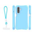 Ochranné puzdro Safepop s popruhom pre Samsung Galaxy A17 4G / A17 5G / A26 5G / A18 5G modrá
