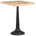 vidaXL Bistro stolík 60x60x76 cm surové mangovníkové drevo